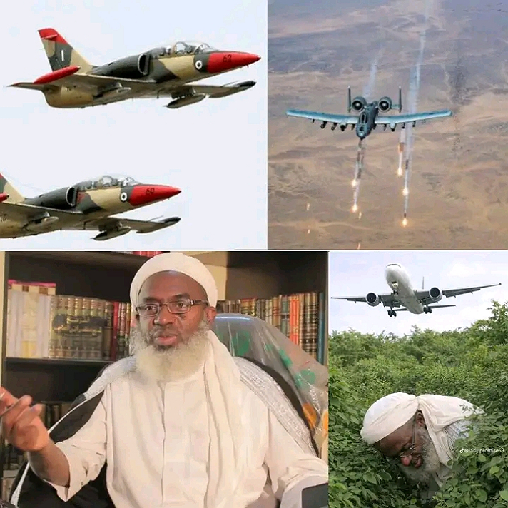 Sheikh Gumi on the run as Nigeria Air Force airstrikes k!ll over 40 terrorists in Borno state.